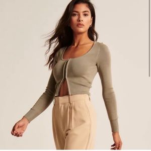 Abercrombie Hook & Eye Slim Cardigan